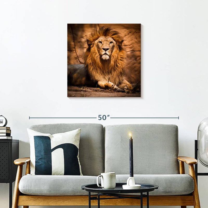 Crowle Safari Lion, H 24 po x l 24 po