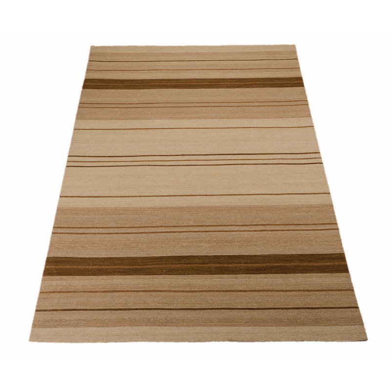 Ki08 Griot Striped Hand Woven Area Rug, 122 x 183cm