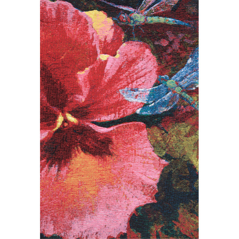 Floral Cotton Blend Pillow Cover