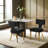 Mid Century Upholstered Dining Chairs Side Chairs Farmhouse Chenille Dining Chair With Metal Legs-1613175204-1613175206