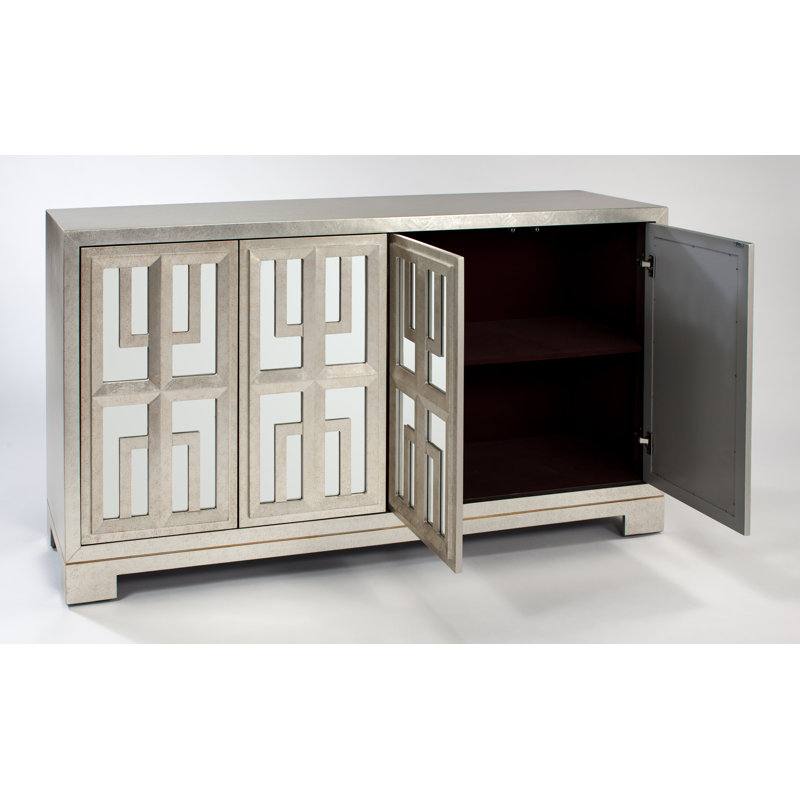 68'' Sideboard, Silver/Champagne