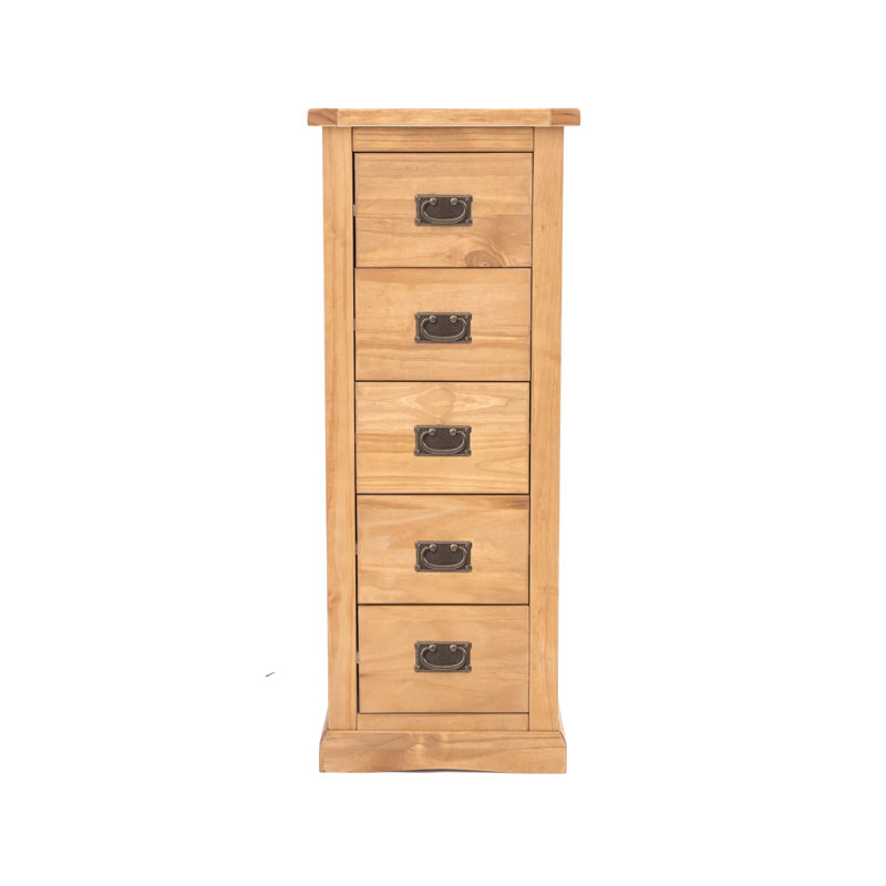 Nagle 45cm W 5 - Drawer Chest of Drawers, Chamfered