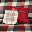 Édredon 7 pièces à chevrons rouge - très grand avec motif à carreaux Buffalo-131204837-131204839