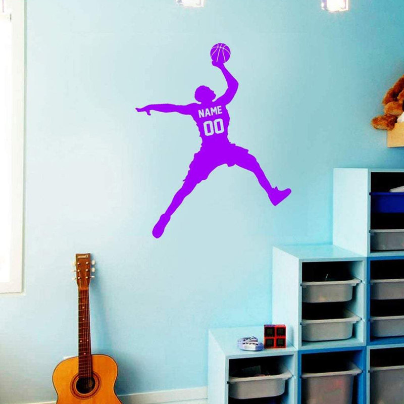 Wall Decal, 15" H x 13" W, Purple