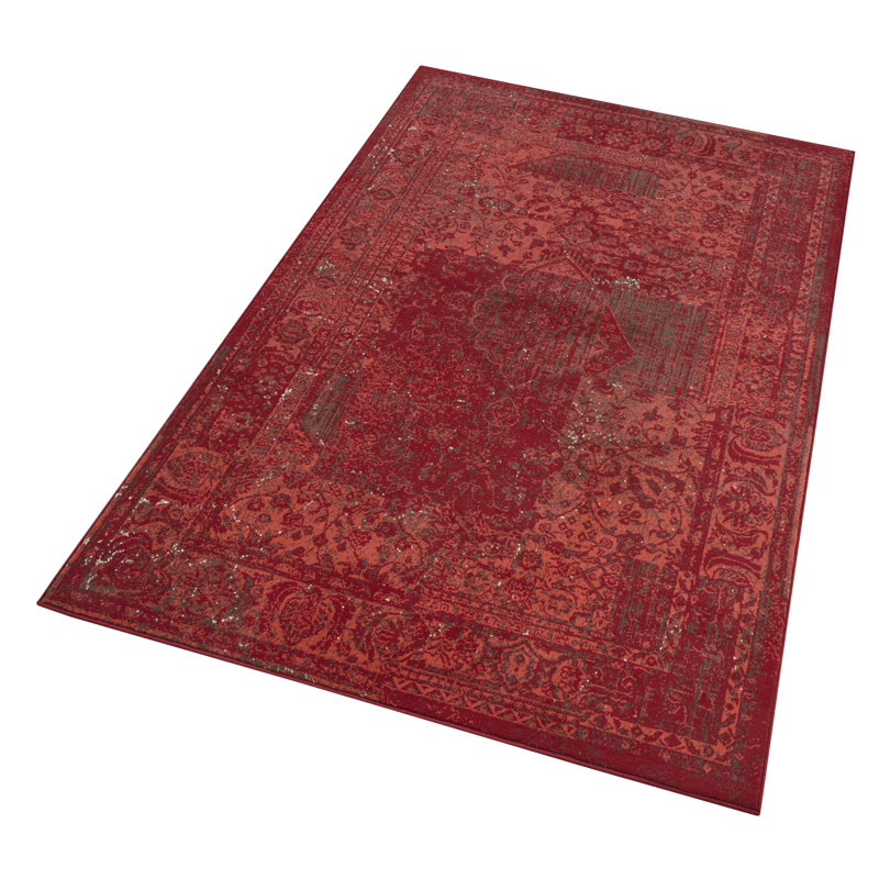 Celebration Plume Flatweave Red Rug, Rectangle 200 x 290cm