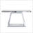 55.9" Modern Luxe Full-Body Mirror Entryway Table With Trapezoid Base – 360° Reflective Console Table, Sturdy Wooden Frame, Scratch-Resistant Design & Open Storage For Hallway, Living Room, Staircase