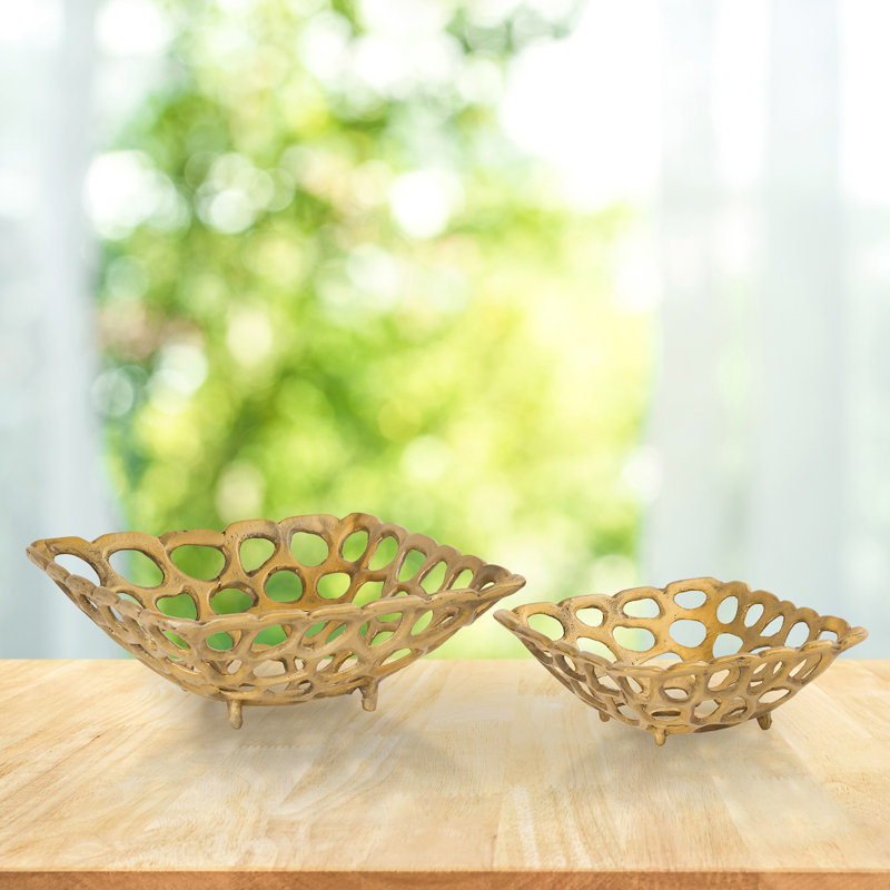 Metal Decorative Bowl Set