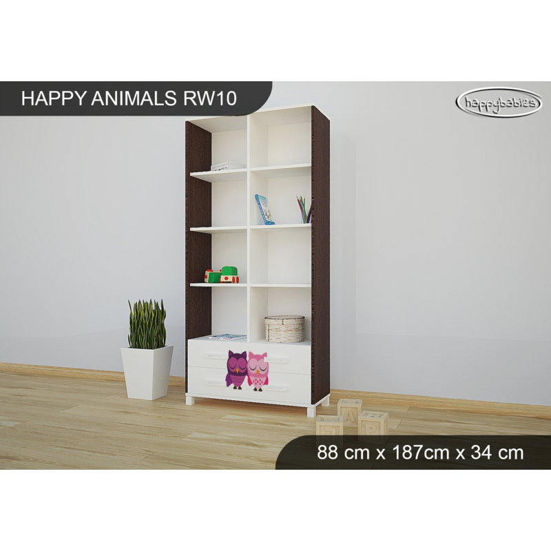 187cm H X 88cm W Animals Kids Cube, Wenge Chestnut