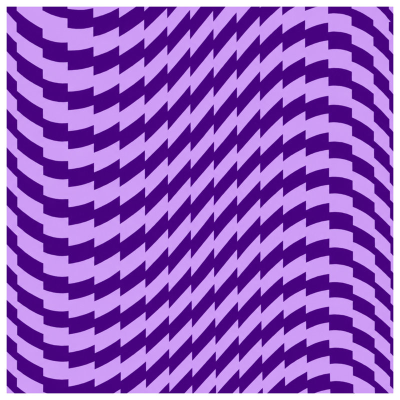 Couvertures mauves à illusion optique, L 60 po x H 80 po