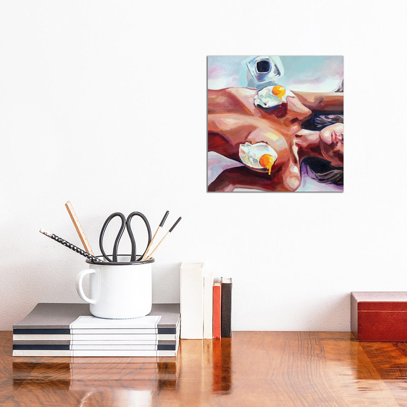 «Eggs» par Sasha Robinson, reproduction d'art sur toile tendue, H 12 po x l 12 po x P 0,75 po