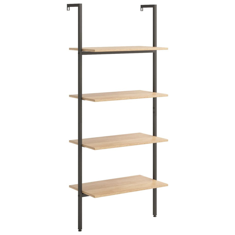 Casselman 152.5cm H x 64cm W Steel Bookcase, Light Brown