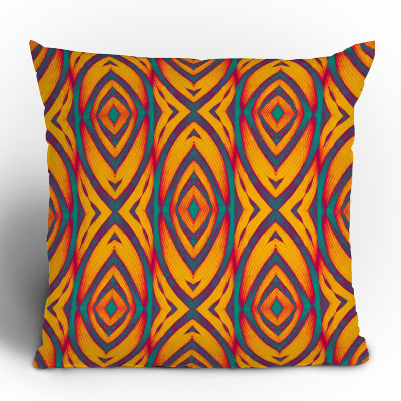 Coussin Wagner Campelo Maranta, Jaune Maranta 2, 16 po x 16 po