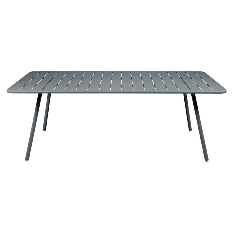Luxembourg Outdoor Dining Table, Storm Gray, 39.5" W x 65" L x 29" H