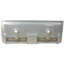 Lavabo de salle de bain rectangulaire encastré en porcelaine vitrifiée avec trop-plein Hernandes-701682424