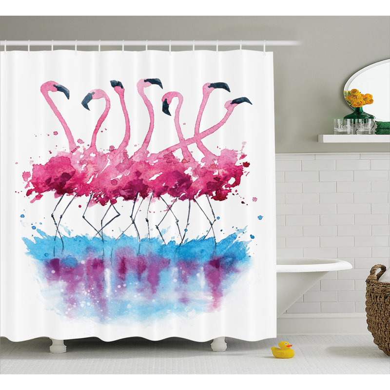 Halle Shower Curtain with Hooks Included, 84" H x 69" W