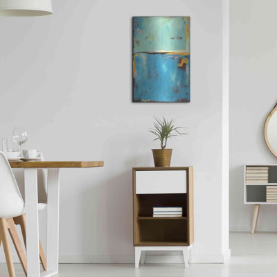 «Matchbox Blue 55» par Erin Ashley - impression sans cadre sur métal