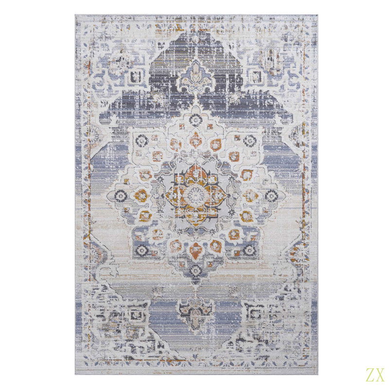 Collection 6X9 / /Medallion Non-Shedding Living Room Bedroom Dining Home Office Stylish And Stain Resistant Area Rug