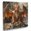  «Orange Beige Dragons Mythical Creature - décoration murale Mythical Creatures-106124268-136105020