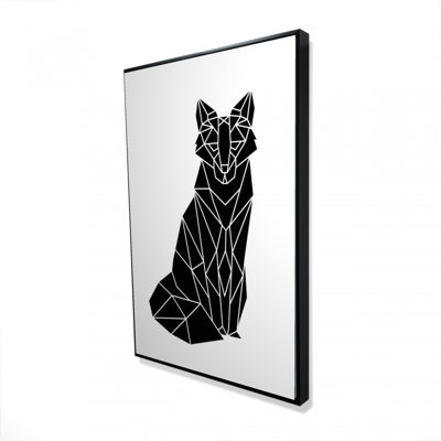 Geometric Fox Print On Canvas