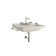 WS Bath Collections Waldorf 21.7'' Glossy White Ceramic Rectangular Bathroom Sink with Overflow
