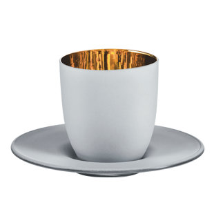Emo Cosmo espresso avec soucoupe - noir