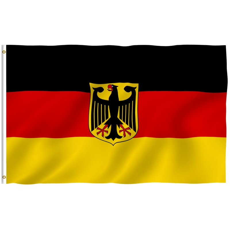 Drapeau de pavillon de l'État allemand Drapeau de maison en polyester 36 x 60 po