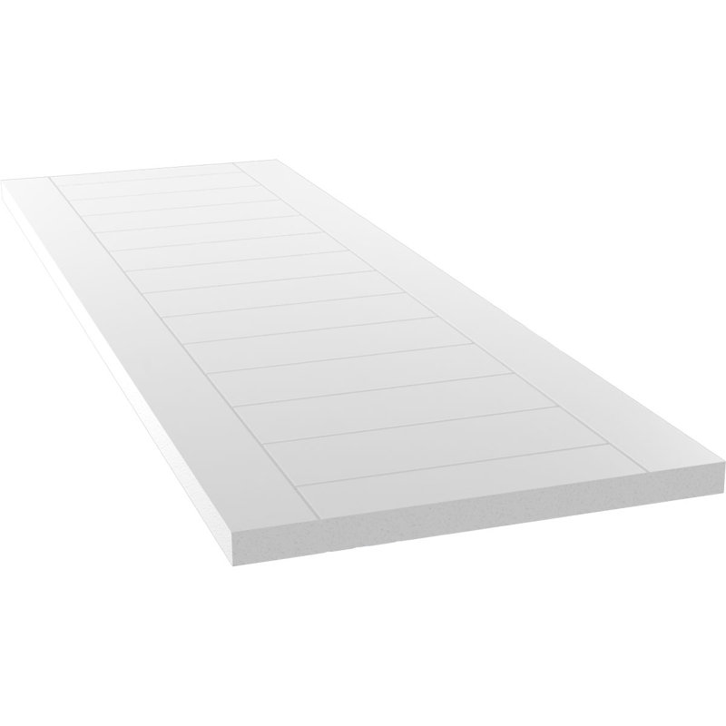 Volets à fixation fixe en PVC True Fit, L 15 po, Blanc, H 25 po