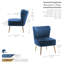 Fauteuil d'appoint en velours Elba-2014414362