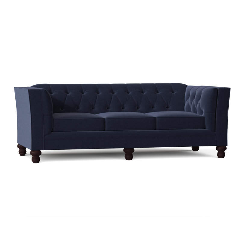 Kirtin Upholstered 89'' Sofa, Akiko Midnight Performance