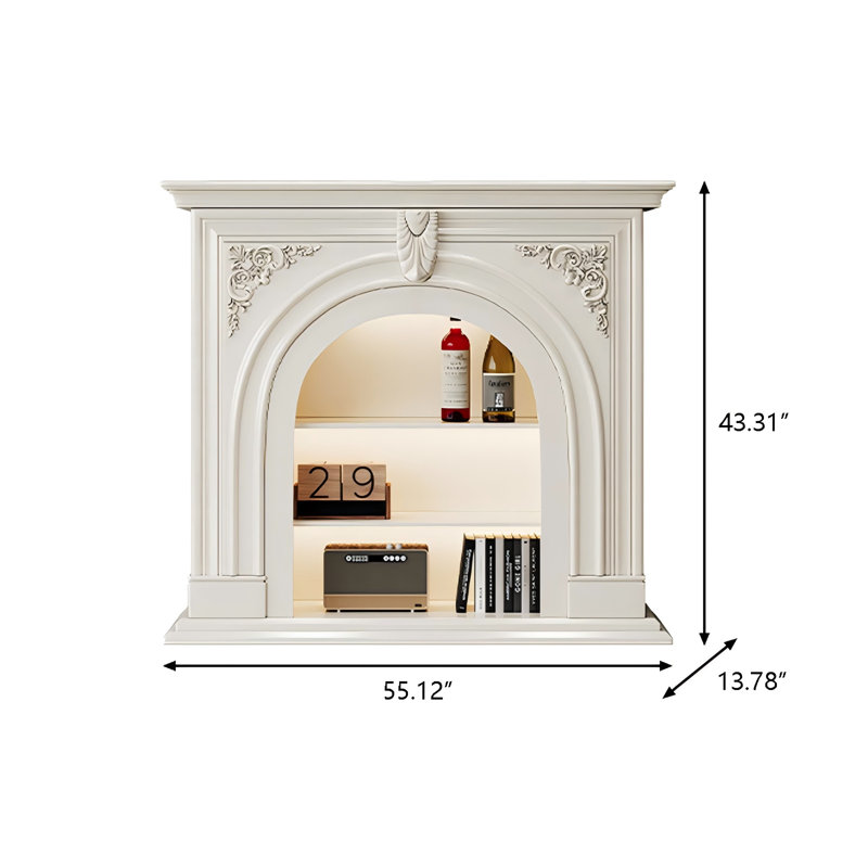 Armoire d'entrée en bois massif et bois de chêne massif, H 43,31 po x l 55,12 po x P 13,78 po