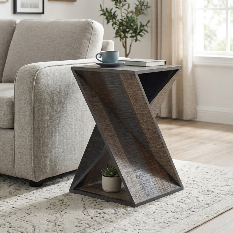 Caelah End Table, Gray