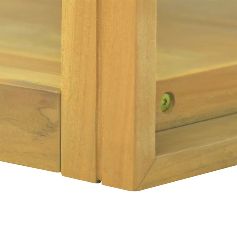 Armonk Solid Wood Bathroom Shelves, Brown