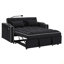 Canapé-lit pliable polyvalent de 55,51 pouces en 3 longueurs, canapé-lit moderne en velours, dossier réglable et avec port USB, cendrier et support pour téléphone pivotant-1624782443