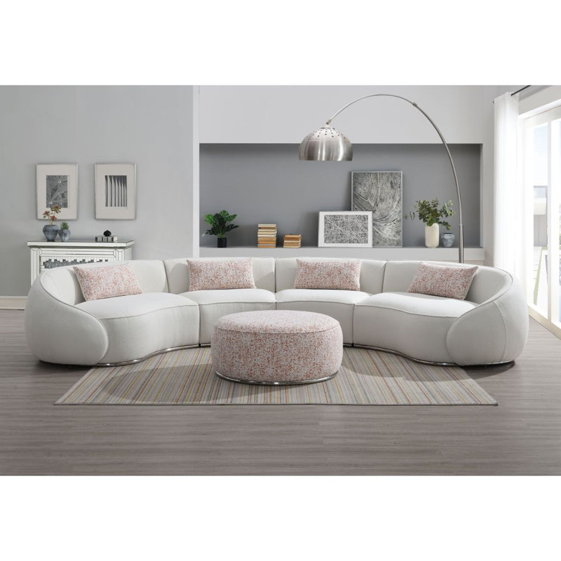 Canapé modulaire Sahara avec 3 coussins Bristoly
