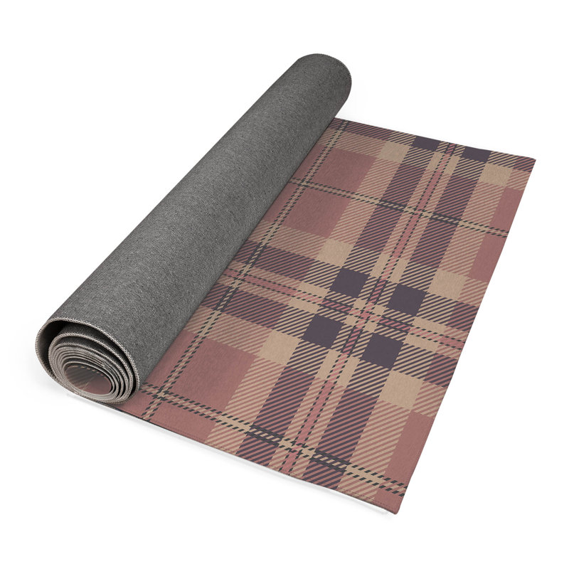 Vinny Tartan Non-Slip Outdoor Rug, Runner 2'6'' x 8'