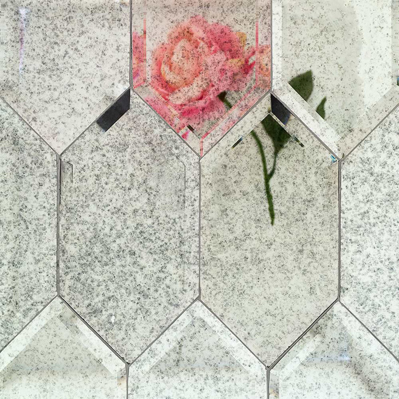 Paris 8x4 Beveled Hexagon Mirror Tile