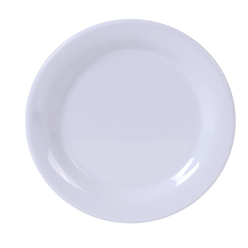 Soucoupe étroite en mélamine de 6,5 po Milestone, Blanc