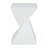 All Weather MGO X Design Side Table - Stylish White Indoor Outdoor Table For Home, Garden, Balcony, 18 Inches Height, 12.5 Inches Square Base-2059386884