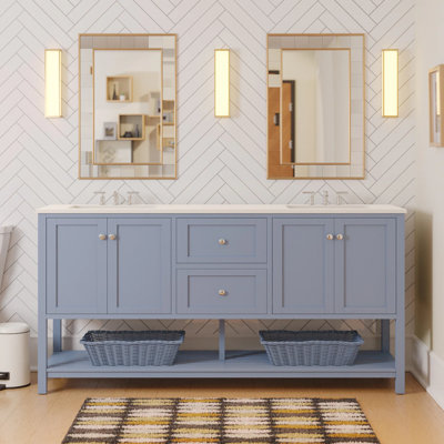 Ensemble de meuble-lavabo double 72 po Binne