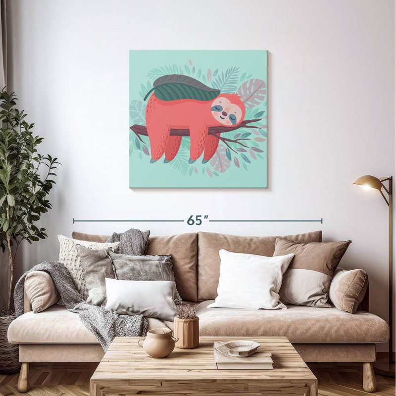 Crowle Sleepy Sloth, 36" H x 36" W