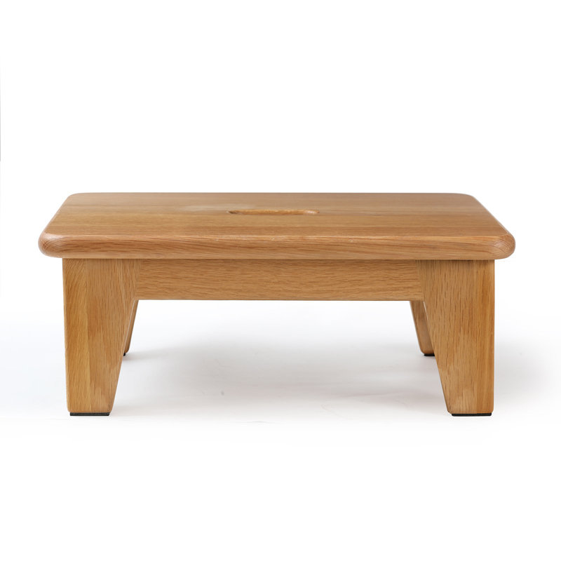 Oak Wood Step Stool, Nature