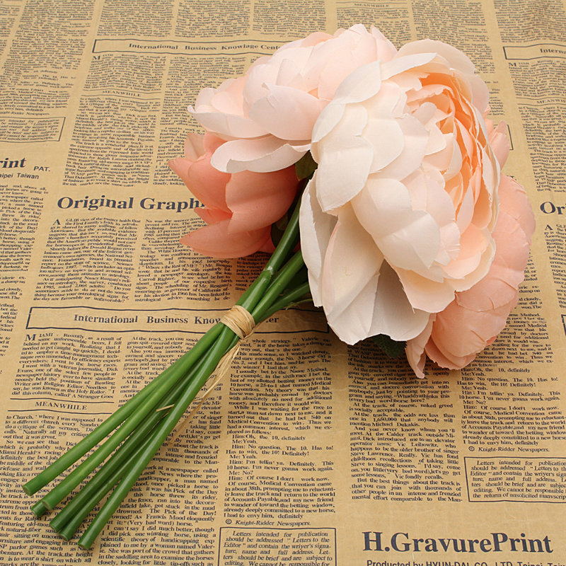Silk Hydrangea Arrangement, Coral