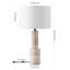 Lampe de table en travertin Khalid
