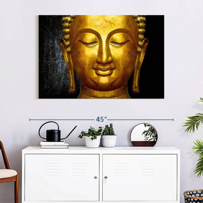 'Large Buddha Face, 32" H x 48" W