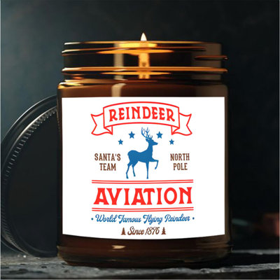 Winter Christmas Reindeer Scented Candles,Perfect Christmas Gift,Christmas Decor Gift for Men Women