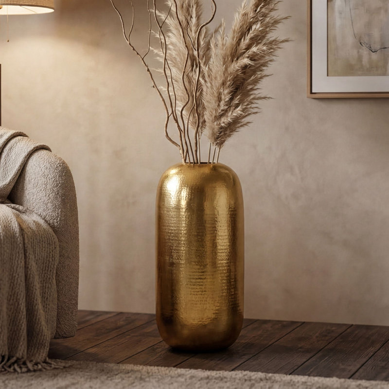 Jar 1, 75cm H x 31cm W x 31cm D, Gold