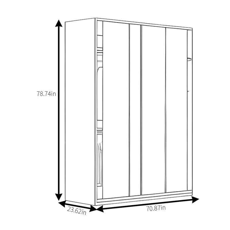 Barnes, 78.74" H x 70.87" W x 23.62" D