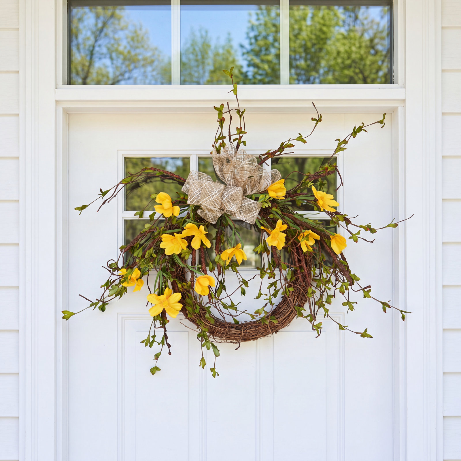 24" Wildflower Everyday Front Door Wreath