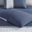 Ensemble d'édredon brodé 8 pièces très grand bleu marine-119237207-119237209