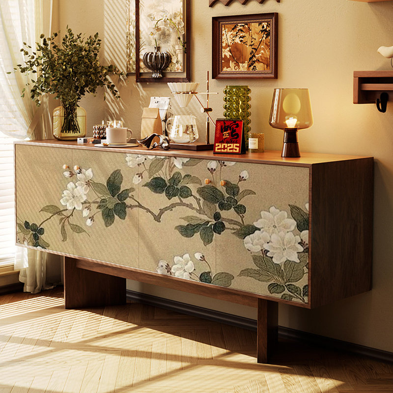 Buffet rétro simple et léger de luxe, Brun